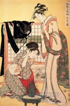 upper class Kitagawa Utamaro Ukiyo e Bijin ga Oil Paintings